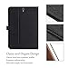 ProCase Galaxy Tab S3 9.7 Case, Stand Folio Case Cover for Galaxy Tab S3 Tablet (9.7 Inch, SM-T820 T825 T827), with Multiple Viewing Angles, Document Card Pocket -Black