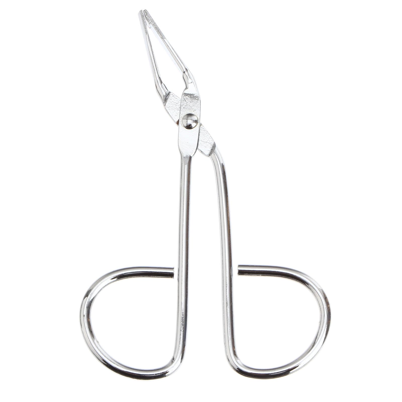 Amosfun Stainless Steel Scissors Shaped Eyebrow Tweezer Clip (Silver)