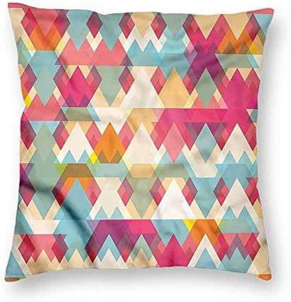 clayii Abstract Triangle Bed Pillows Stripes Ornate Sofa Living Room 18x18 Inch
