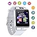 DZ09 Bluetooth Smart Watch Touch Screen with Camera and SIM Card TF/SD Card Slot Pedometer Activity Tracker for iPhone Android Phones Samsung Huawei PK GT08 A1 (White)