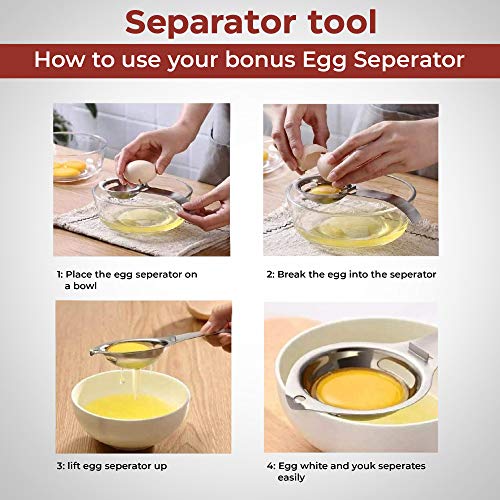 3.5 Inch Large Egg Rings for Griddle or Frying Round Egg for Breakfast