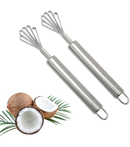MasteelfCA Coupe-Noix de Coco Créatif Double Extrémité Manche en Bois Ouvreur de Noix de Coco Gadget de Cuisine