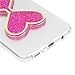 for Samsung Galaxy S8 Plus Case, Creative Love Heart Glow in The Dark Dynamic Heart Quicksand Liquid Clock Hourglass Transparent Liquid Soft Glitter TPU Case for Samsung Galaxy S8 Plus, Hot Pink