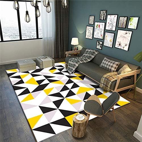 Nordic Style Simple Printed Carpet Big Size Home Mat Modern Living Room Carpet 8mm Thicken