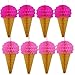 Pink Hanging Honeycomb Ice Cream Decorations - Pack of 8 - Summer Ice Cream Party Hanging Tissue Paper Decorations Are Great For Parties And Events