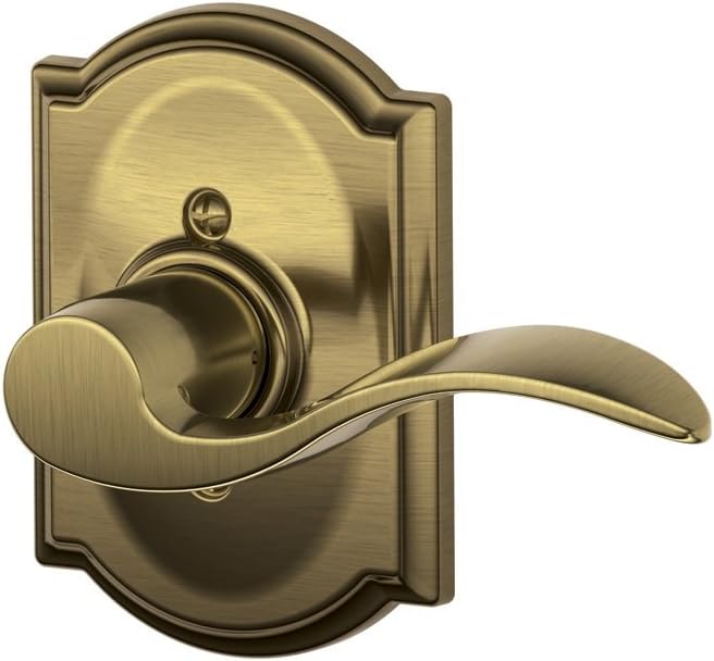 Building Hardware Supplies Aged Bronze Accent Left Handed Lever With Camelot Trim Non Turning Lock New Home Garden
