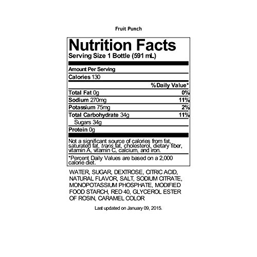 Gatorade Fruit Punch 20oz (8 Pack) - Image 2