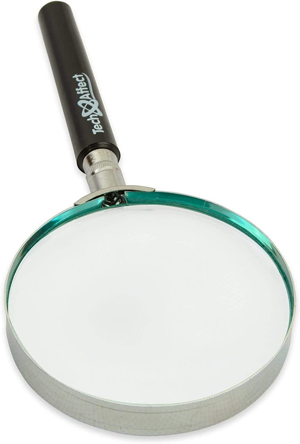 Real Glass Magnifying Glass for Reading - Handheld Magnifier with Strong Magnification for High Clarity - 75mm Diameter