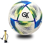 GX TOUR+ Thermo Bonded Polyurethane Soccer Ball Size 5 – Professional Grade PU Material, USA Quality Outdoor Sports, Premium Size 5 Soccer Ball for Training & Competitive Matches