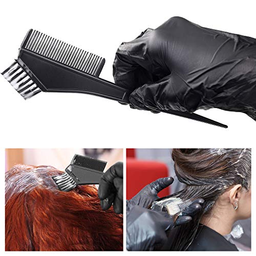 25 Pieces Hair Dye Coloring Kit 3 Sets Hair Dye Color Brush Hair Dye Comb and Mixing Bowl and Ear Cover,Gloves for Hair Tint Dying Coloring Tool