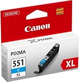 Canon CLI-551 X L Ink Cartridge Blue Authentic/Original view 2