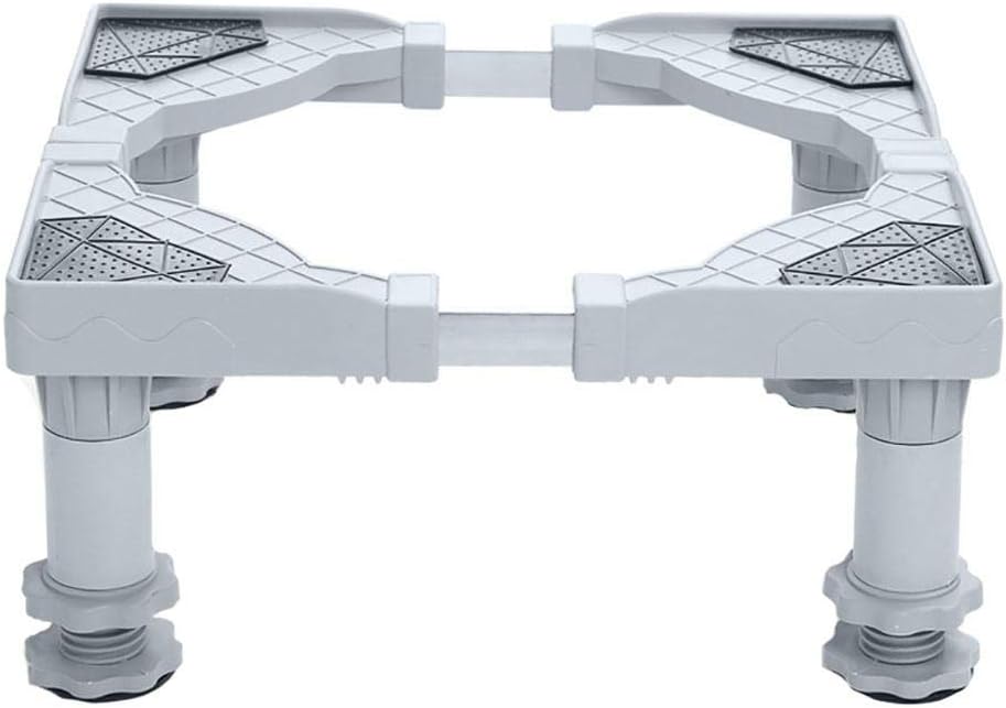 IMSHI Multi-Functional Movable Adjustable Heightening Base with 4 Strong Feet for Washing Machine, Dryer and Refrigerator - Can Reduce The Noise and Protect The Bottom of Household Products