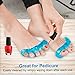 Toe Separators and Toe Streightener. Original Yougai Separator - for Relaxing Toes, Fight Bunions, Pedicure Yoga Practice Bunions Foot Pain - Hammer Toes and more for Women and Men (Blue)