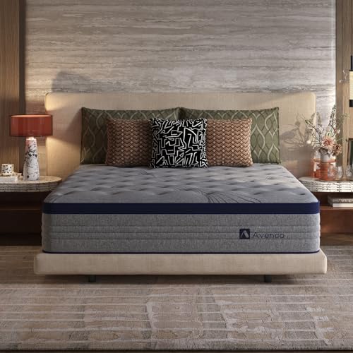 Avenco King Mattress 14 Inch, Luxury Hotel-Level Cooling Hybrid Mattress | Dual