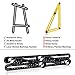 KEGOUU Multi Angle Measuring Ruler, Premium Aluminum Alloy Ultimate Marking Template Tool/Woodworking Tool for Craftsmen Builders DIY-ers (4 Sides, Black)