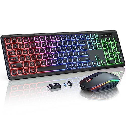 Trueque KM42Pro Backlit Wireless Keyboard Combo