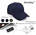 UltraKey Hands Free Rechargeable LED Baseball Cap Hat for Outdoor Hip Hop Party Holiday
