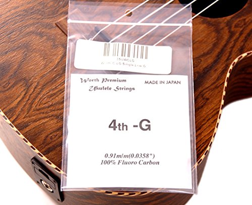 Worth CT-LG Clear Ukulele Strings - Tenor Low G - Double Length For 2 ...