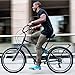 sixthreezero EVRYjourney Men's 3-Speed Hybrid Cruiser Bicycle, Matte Black w/Black Seat/Grips, 26