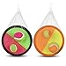 Paddle Toss and Catch Game Set - Self-Stick Disc Paddles and Toss Ball Sport Game - Equally Suitable Game for Kids & Adults, Outdoor or Indoor - Each Set Includes 4 Paddles and 2 Small & 2 Big Balls