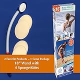 18" Semi-flex Body-Reach+ Bendable"Unbreakable" Lotion Applicator includes: (4) SpongeAbles