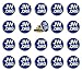 PHAETON 20PCS Round Blue Lapel Pin - JW.org Neck Tie Hat Tack Clip Women or Men Suits-Gold Round Jehovah Witness Lapel Pin