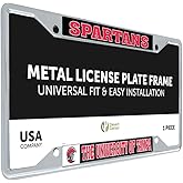 Desert Cactus University of Tampa Spartans Metal License Plate Frame for Front or Back of Car Officially Licensed (Mascot)