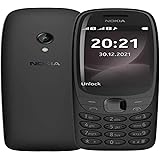 Nokia 6310 (2021) Dual-SIM 8MB ROM + 16MB RAM (GSM Only | No CDMA) Factory Unlocked 2G GSM Cell-Phone (Black) - International