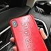 iPhone X Case, iPhone 10 Case, Street Fashion Leather Slim Fit Soft Case for iPhone X (Red).