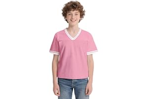 pod4soccer Football Jersey Blank Mesh Hip Hop Short Sleeve Shirt Plain Practice Sport Uniform Gift for Youth S~XL