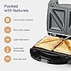VonShef-3-in-1-Sandwich-Toaster-Waffle-Maker-Grill-Dual-Plate-Press-for-Toasties-Paninis-Snacks-Easy-to-Use-Clean-Non-Stick-Interchangeable-Plates-Compact-Portable-Size--Black-700W VonShef Waffle Maker 3 in 1 – Sandwich Toaster, Panini Press, Waffle Iron with Non-Stick Easy Clean Removable Plates…