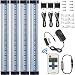 LXG 12in Dimmable LED Under Cabinet Lighting, 12W 5000K Daylight 1000LM, Clear Cover Led Strips,11key Remote Control,4 Pack primary