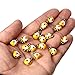 300 Packs Wooden Bee Embellishments Tiny Painted Bee Flatback Self-Adhesive Wood Bumble Bees for DIY Craft Scrapbooking Decor