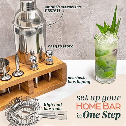 Elite Mixology Bartender Kit Cocktail Shaker Set by barillio Drink
