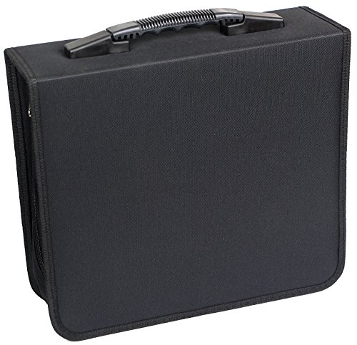 Portable CD DVD Wallet Case Binder Heavy Duty Disc Storage Bag Holder for Car,Home,Office,Travel,288 Capacity by Sun Cling