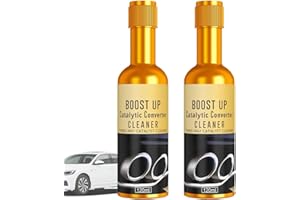 ERGERY Glamatic Catalytic Cleaner, Glamatic Boost up Catalytic System Cleaner, Fuel & Exhaust System Cleaner, Catalytic Converter Cleaning Solution, Engine Carbon Cleaner for Performance Optimization(2PCS)