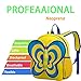 BINGONE NOHOO Kids Shoulder Bag 3D Cartoon Zoo Animal Backpack Pink Girl 2-8 years old Butterfly