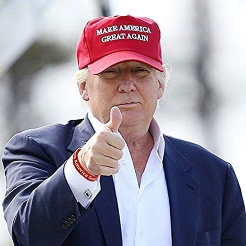 Sumyer MAGA Trump Hat, Donald Trump Cap, Keep American Great Trump 2024 Hat with Wristband (MAGA-Red)(Size:L) - Image 3