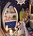 Cuteroom Wood Dollhouse Miniature Kit DIY Doll House Room With Furniture Cover Toy Artwork Gift