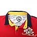 Cokle T Shirts, Mens Long Sleeve Tee Lapel Casual Fit Polo Red L