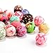 HYBEADS 100pcs Mixed Lots Rose Flower Fimo Polymer Clay Beads DIY Crafts 8mm Round