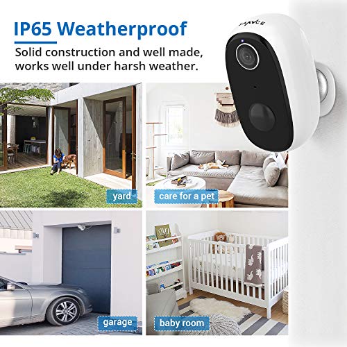 Wireless Rechargeable Battery Powered WiFi Camera, Home Security Camera, Night Vision, Indoor/Outdoor, 1080P Video with Motion Detection, 2-Way Audio, Waterproof, compatible with Cloud Storage/SD Slot - Thumbnail 5
