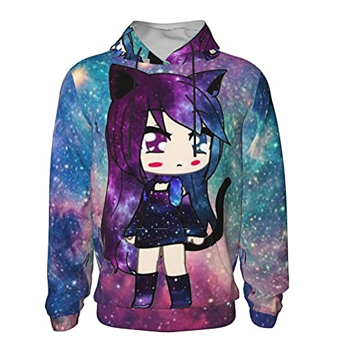 Atressamn Teen Girls Boys Hoodie Gacha-Life Hoodies Long Sleeve