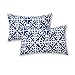 Greendale Home Fashions Rectangle Outdoor Accent Pillows, Indigo, Set of 2