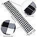 Aneco 2 Pack Checkered Table Runner Cotton Table Runner Trendy Modern Plaid Design Table Runner Elegant Decor for Indoor Outdoor Events 13 x 108 Inches Black and White