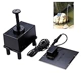 [Upgraded] 1.5W Solar Pump for Water Fountain , Solar Powered Panel Kit Pool Garden Watering Submersible Pump,Birdbath Fountain ,Easy Installation