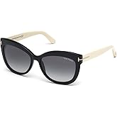 Tom Ford FT0524 Alistair Square Sunglasses for Women +BUNDLE with ACCESSORY EYEWEAR KIT