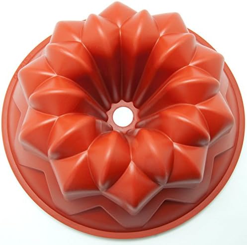 Crafter's Selected - Geometric Art Style Silicone Cake Bundt Pan DIY Bundt Cake Celebretion Baking Mold for Home Made Bakery Bakeware Geometric Art Style (Random Color) By Asia Trendy
