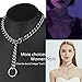 Cuban Link Chain Adjustable Choker with tail Hip Hop Miami 15mm Big Stainless Steel Curb Rapper Necklace for Men
