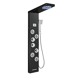 TSIBOMU Shower Panel Tower System with LED Rainfall